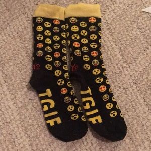 TGIF emoji socks